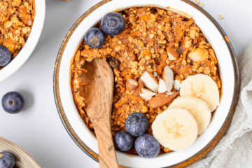 Glutenvrije carrotcake baked oats