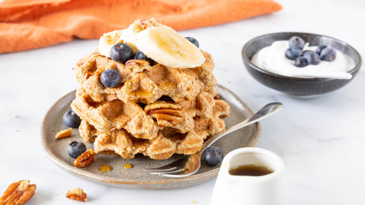 Glutenvrije bananenbrood wafels