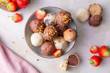 Glutenvrije cake bonbons met chocolade