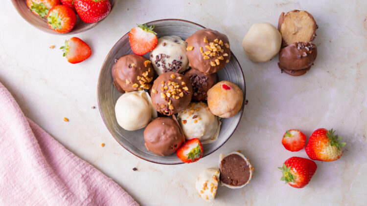 Glutenvrije cake bonbons met chocolade