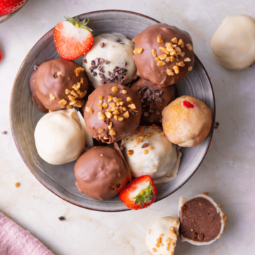 Glutenvrije cake bonbons met chocolade