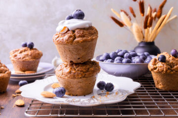 Glutenvrije ontbijtmuffins met amandelen