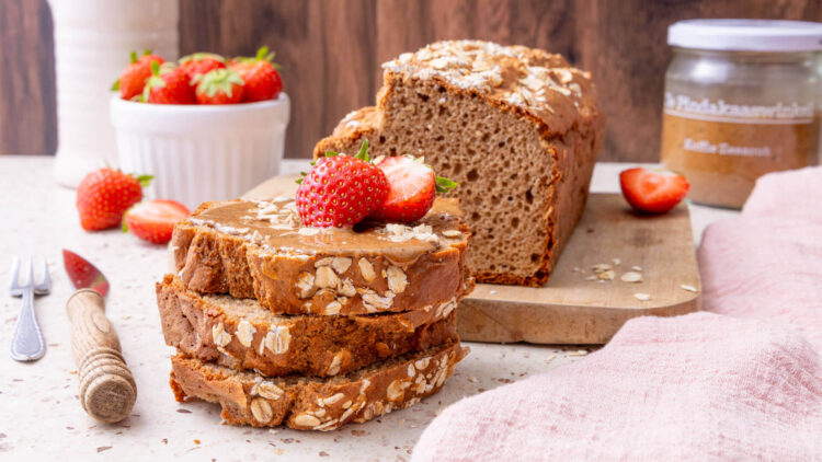 Glutenvrij pindakaas kwarkbrood