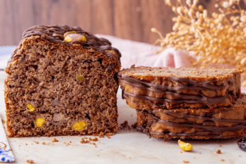 Glutenvrij bananenbrood met chocolade en pistachenoten