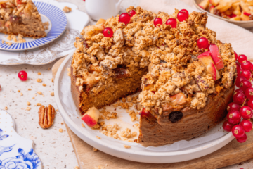 Glutenvrije appelkruimel cake