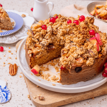 Glutenvrije appelkruimel cake