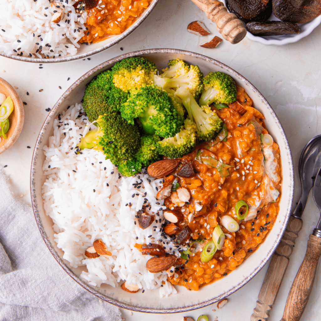 Linzen curry met ras el hanout