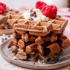 Glutenvrije eiwitrijke chocolade wafels