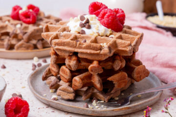 Glutenvrije eiwitrijke chocolade wafels