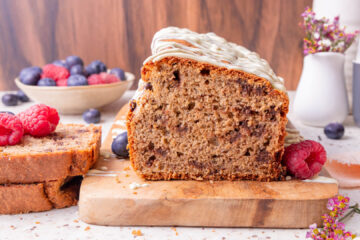 Glutenvrije stracciatella ontbijt cake 