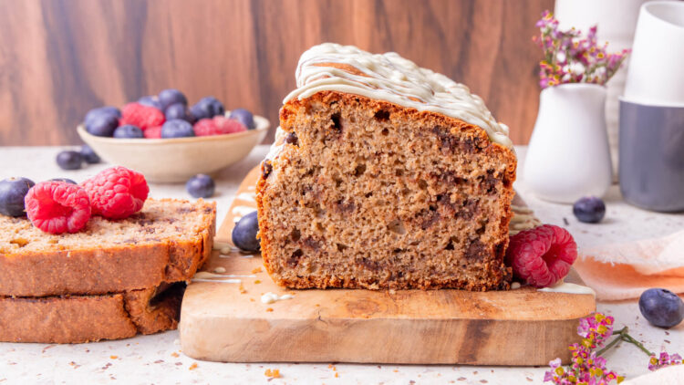 Glutenvrije stracciatella ontbijt cake 